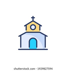 Church icon in vector. Logotype