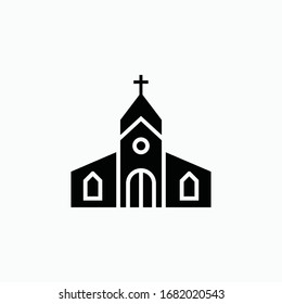 church icon vector sign symbol isolated