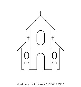 Church Icon Church Vector Icon Simple Stock Vector (Royalty Free ...