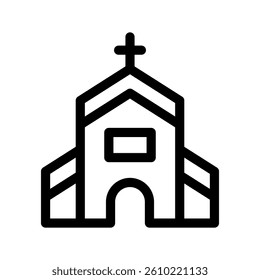 Church Icon Vector Symbol Design Illustration