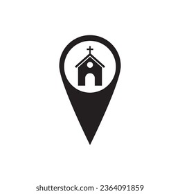 church icon vector template illustration logo design