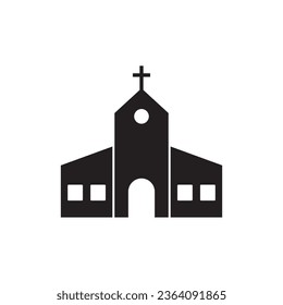 church icon vector template illustration logo design