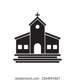 church icon vector template illustration logo design