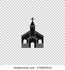 Church icon vector.Christian religion symbol illustration