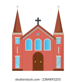 Icono vectorial de ilustración de iglesia que puede modificar o editar fácilmente