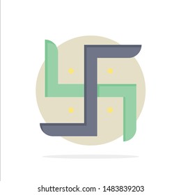Church, Indian, Pray, Religion Abstract Circle Background Flat color Icon