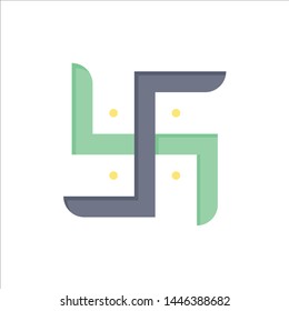 Church, Indian, Pray, Religion  Flat Color Icon. Vector icon banner Template