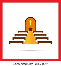 Church interior icon