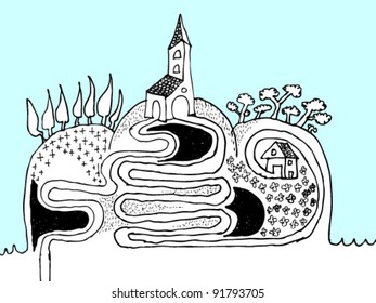 church at the island