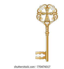 church key old vector