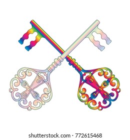 church key old vector