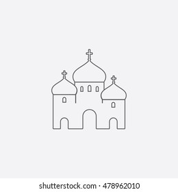 Church line icon