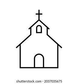 Church Line Icon Clipart Image Isolated Stock Vector (Royalty Free ...