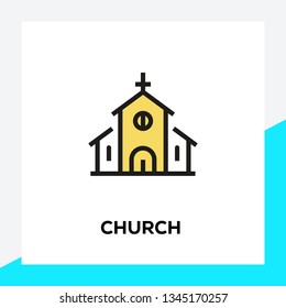CHURCH LINE ICON SET