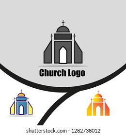 Church Logo. Church Building.