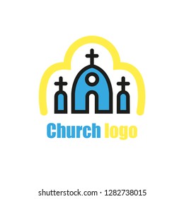 Church Logo. Church Building.