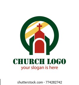 Church Logo. Church Building.