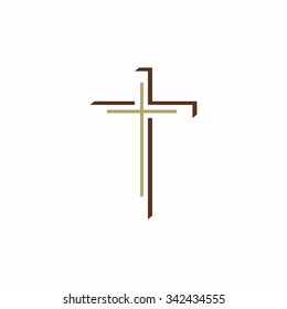 Church Logo. Christian Cross