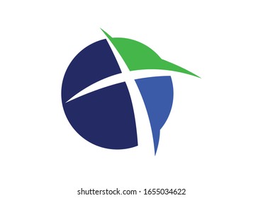 Church logo. Christian sign symbols. The Cross of Jesus