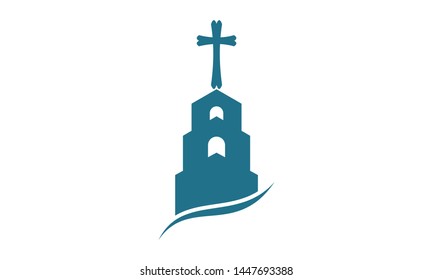 Church logo. Christian symbols. The Cross of Jesus