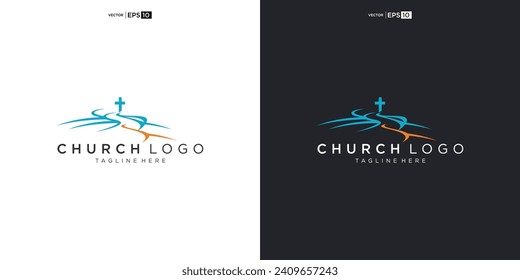 Church logo. Christian symbols. The Cross of Jesus