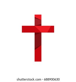 Church logo. Christian symbols. Cross of Jesus Christ