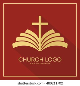 Church logo. Christian symbols. The greatness and the glory of Jesus Christ