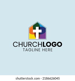 Church Logo - Colorful Mosaic Logo Template