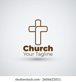 Church logo design icon template