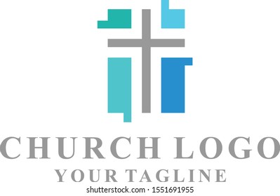 church logo design inspirations vector	