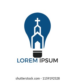 Church logo design. Ministry Logo Design for Church. The Lamp of Jesus Christ. God's lamp sign.