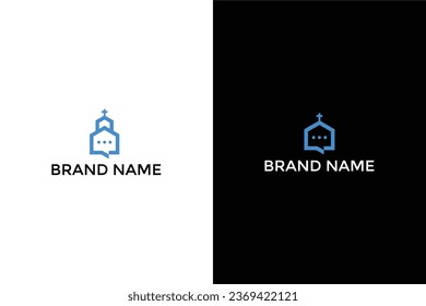 church logo design template vector