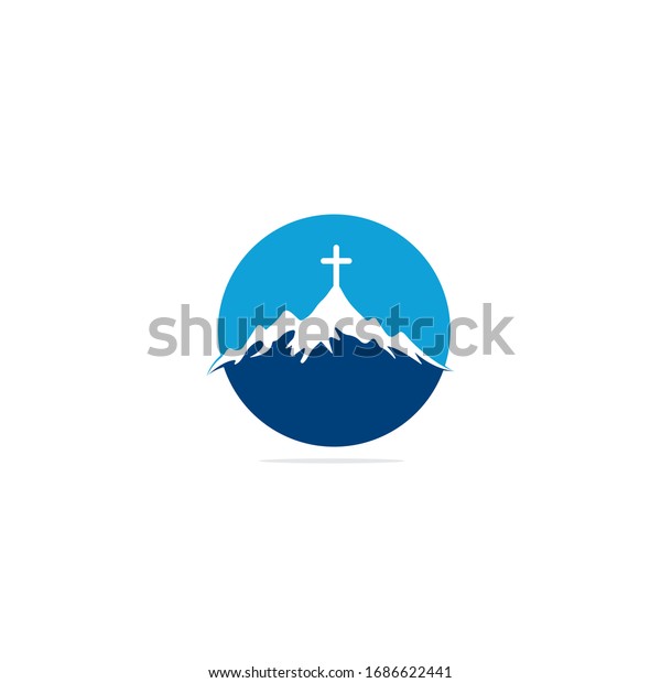 Church Logo Designs Mountain Minimalist Logo Stock Vector (Royalty Free ...