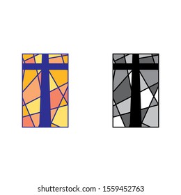 church logo designs vector geometric