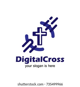 Church Logo. Digital Cross.