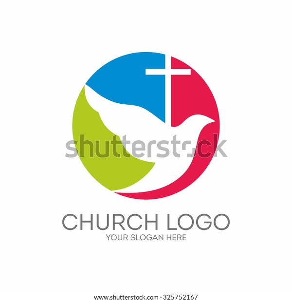 Church Logo Dove Cross Stock Vector (Royalty Free) 325752167 | Shutterstock