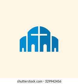 Church logo. House of christian church.