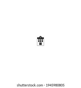 church logo icon design with flat style 
