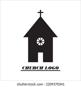 Church Logo Icon Vector Design This Stock Vector (Royalty Free ...