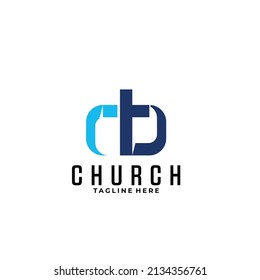 church logo icon vector illustration