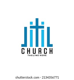 Ilustración vectorial del icono de la iglesia