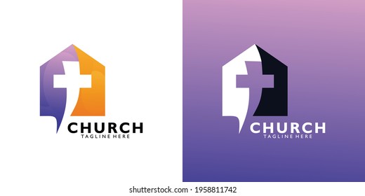 church logo icon vector isolated