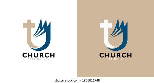 church logo icon vector isolated