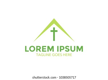 church logo. minimalist. vector illustration. icon. editable