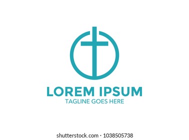church logo. minimalist. vector illustration. icon. editable