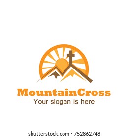 Church Logo. Mountain. Cross.