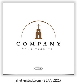 church logo premium elegant template vector eps 10