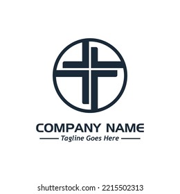 logo de la iglesia, logo de la empresa de muestra, un sencillo diseño vectorial