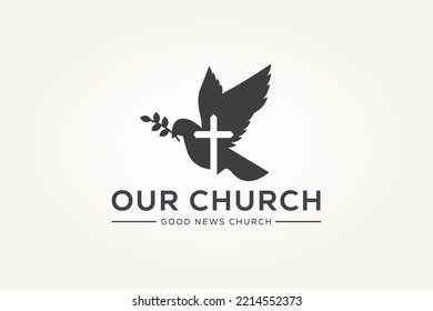 Church logo sign modern vector graphic abstract 