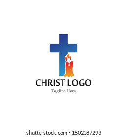 Church Logo template, design vector, emblem creative symbol